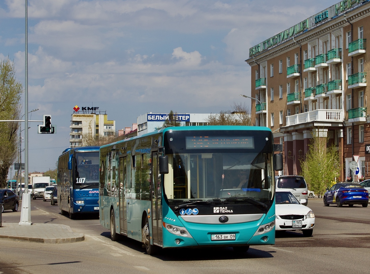 Карагандинская область, Yutong ZK6118HGA (QazTehna) № 163 BK 09