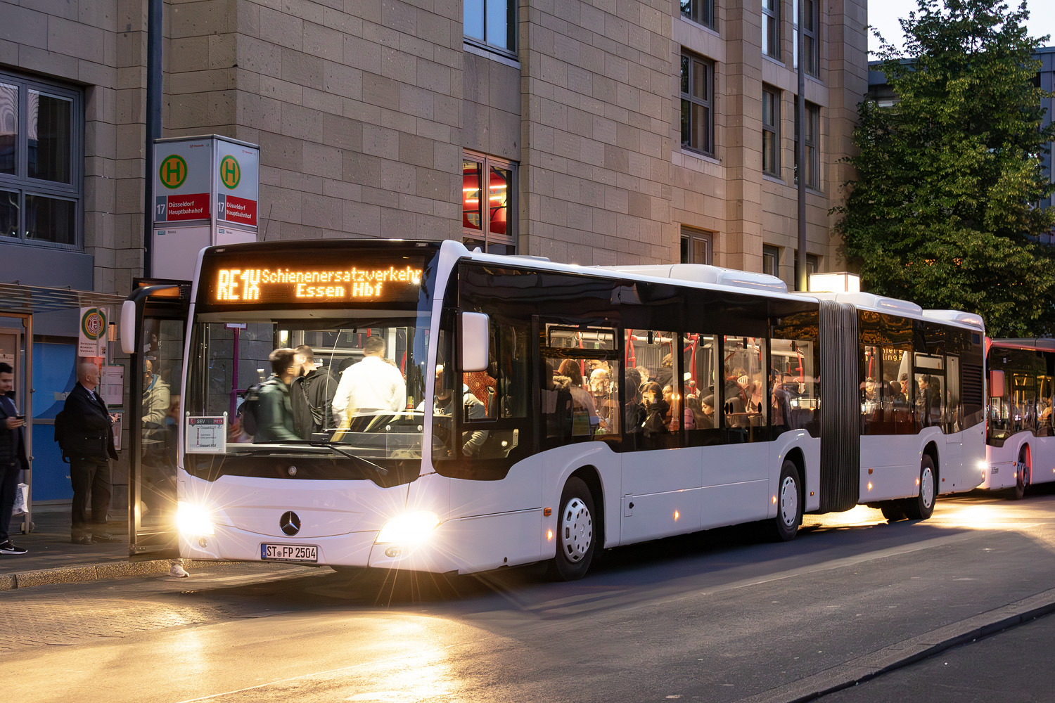 Северный Рейн-Вестфалия, Mercedes-Benz Citaro C2 G № ST-FP 2504; Северный Рейн-Вестфалия — SEV · Nächtliche Einschränkungen in NRW · 2025