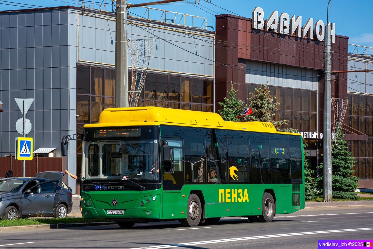 Пензенская область, Foton BJ6105C6MCD-1 № Т 720 АМ 58