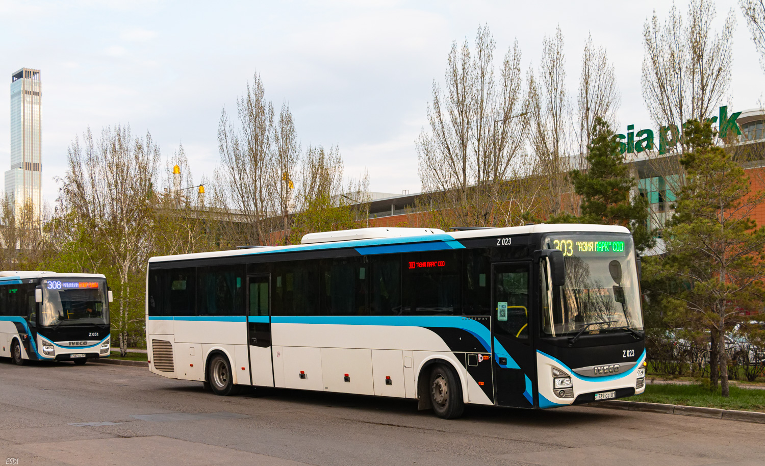 Астана, IVECO Crossway LINE 13M (СарыаркаАвтоПром) № Z023