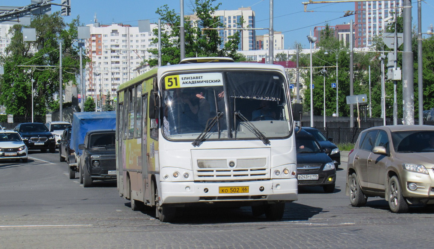 Свердловская область, ПАЗ-320402-05 № КО 502 66