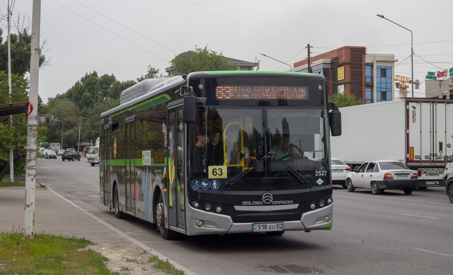 Алматы, Golden Dragon XML6125CN (Hyundai Trans Auto) № 2527