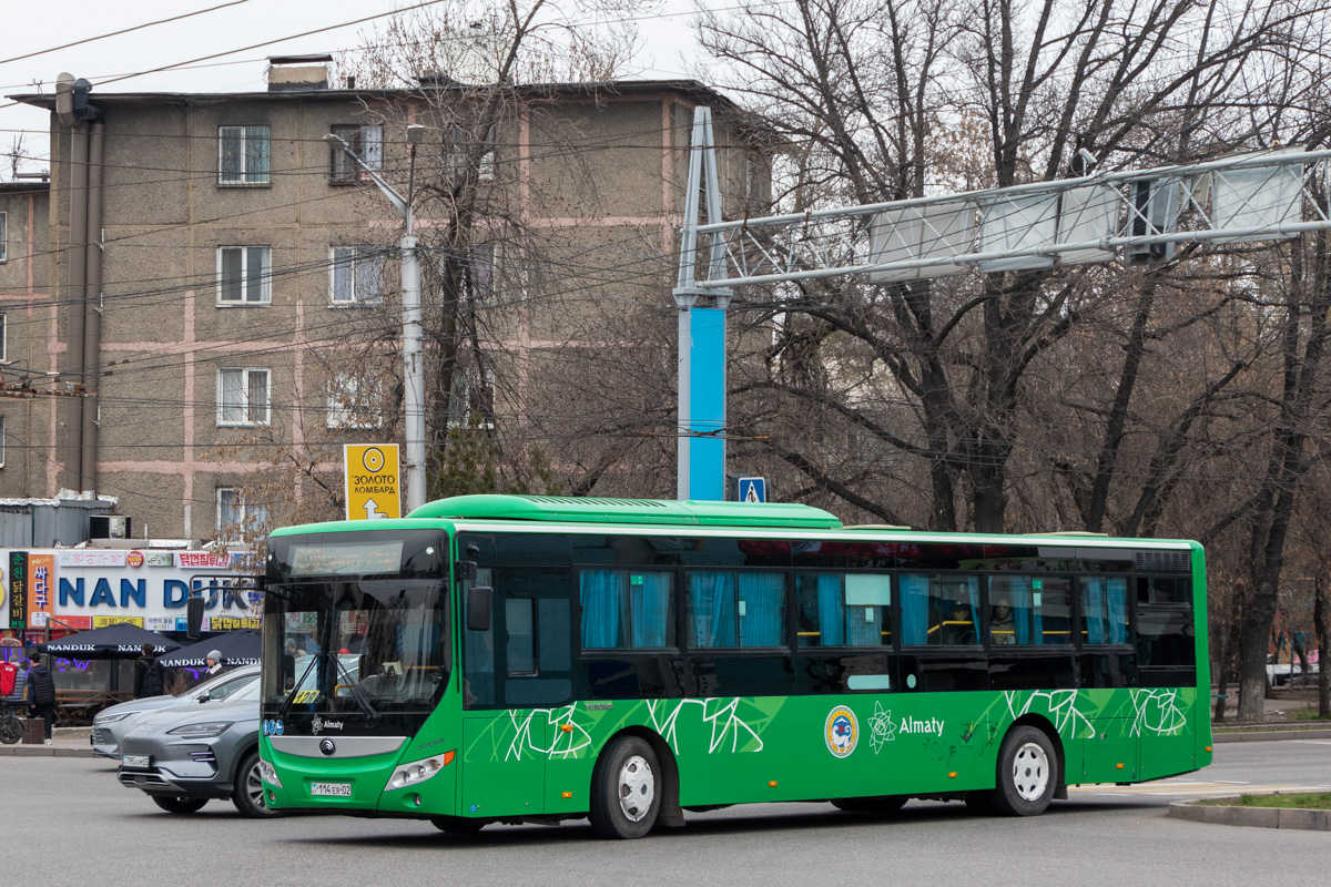 Алматы, Yutong ZK6118HGA (QazTehna) № 114 ER 02
