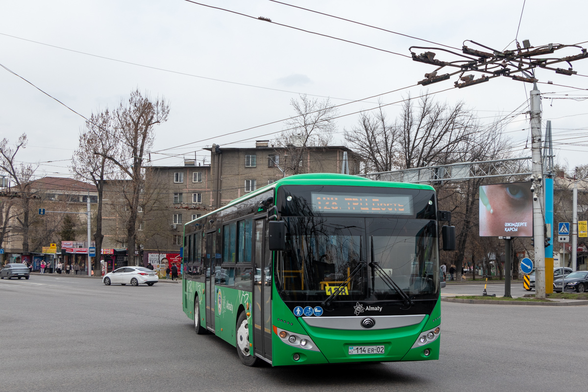Алматы, Yutong ZK6118HGA (QazTehna) № 114 ER 02