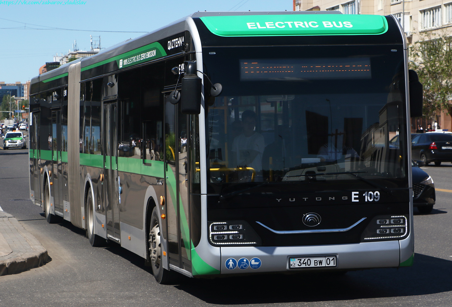 Астана, Yutong ZK6180BEVG (QazTehna) № E109