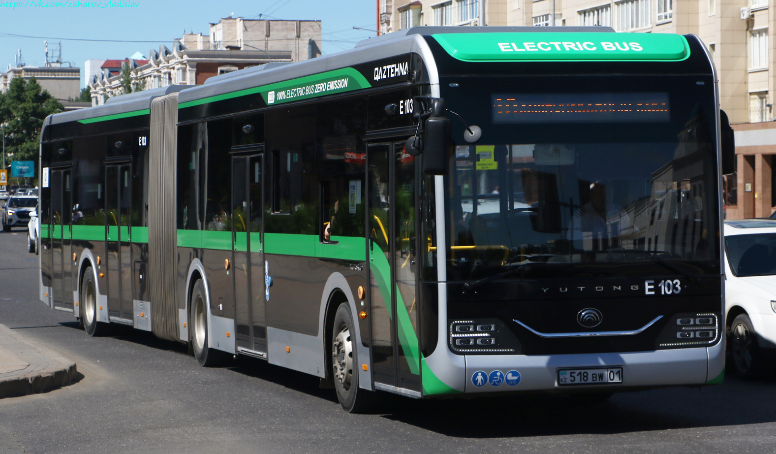 Астана, Yutong ZK6180BEVG (QazTehna) № E103