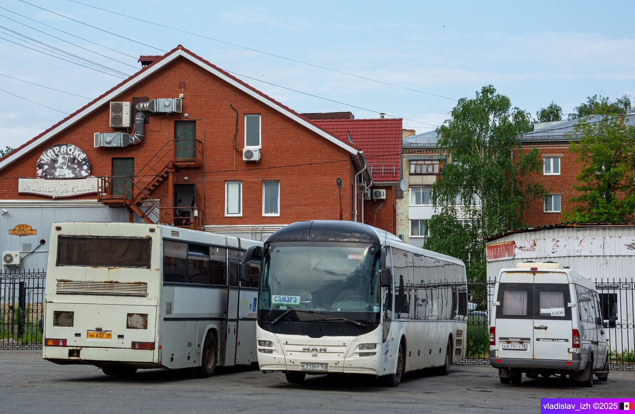 Самарская область, MAN R14 Lion's Regio C ÜL314 C № С 713 КР 163; Пермский край, Луидор-223214 (MB Sprinter Classic) № У 619 СУ 18