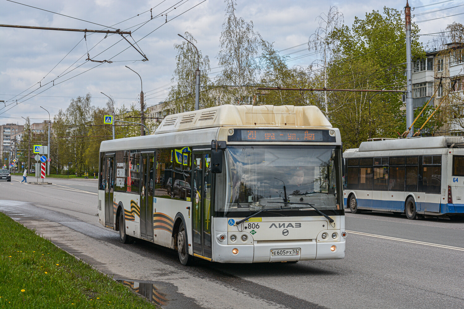 Новгородская область, ЛиАЗ-5292.67 (CNG) № 806