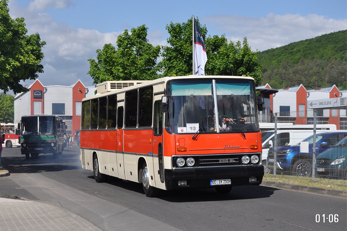 Саксония, Ikarus 250.72 № GC-IK 250H; Тюрингия — 8. Ikarus-Bus-Treffen in Deutschland — Meiningen 17.05.2025