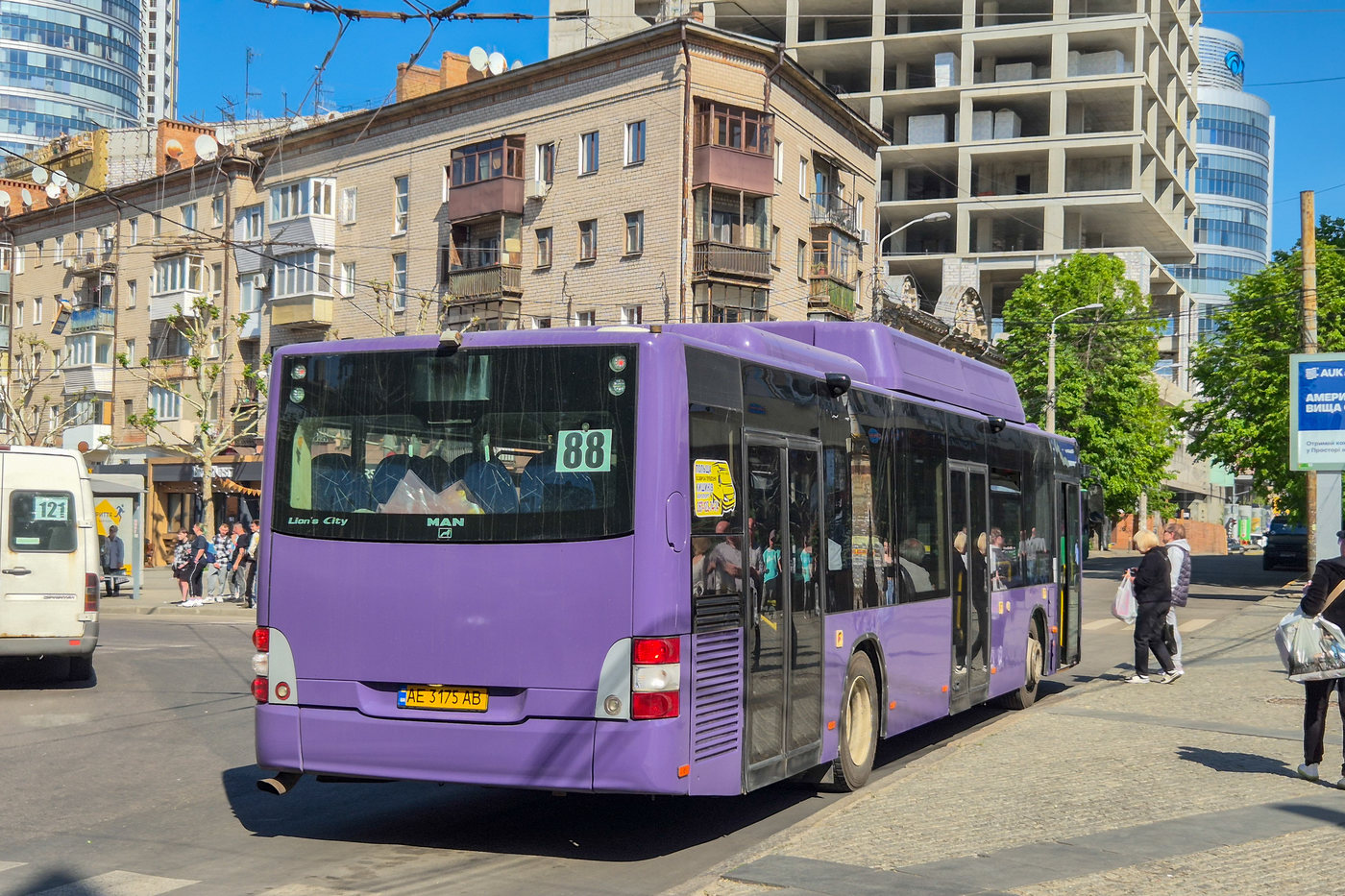Днепропетровская область, MAN A21 Lion's City NL313 CNG № 52