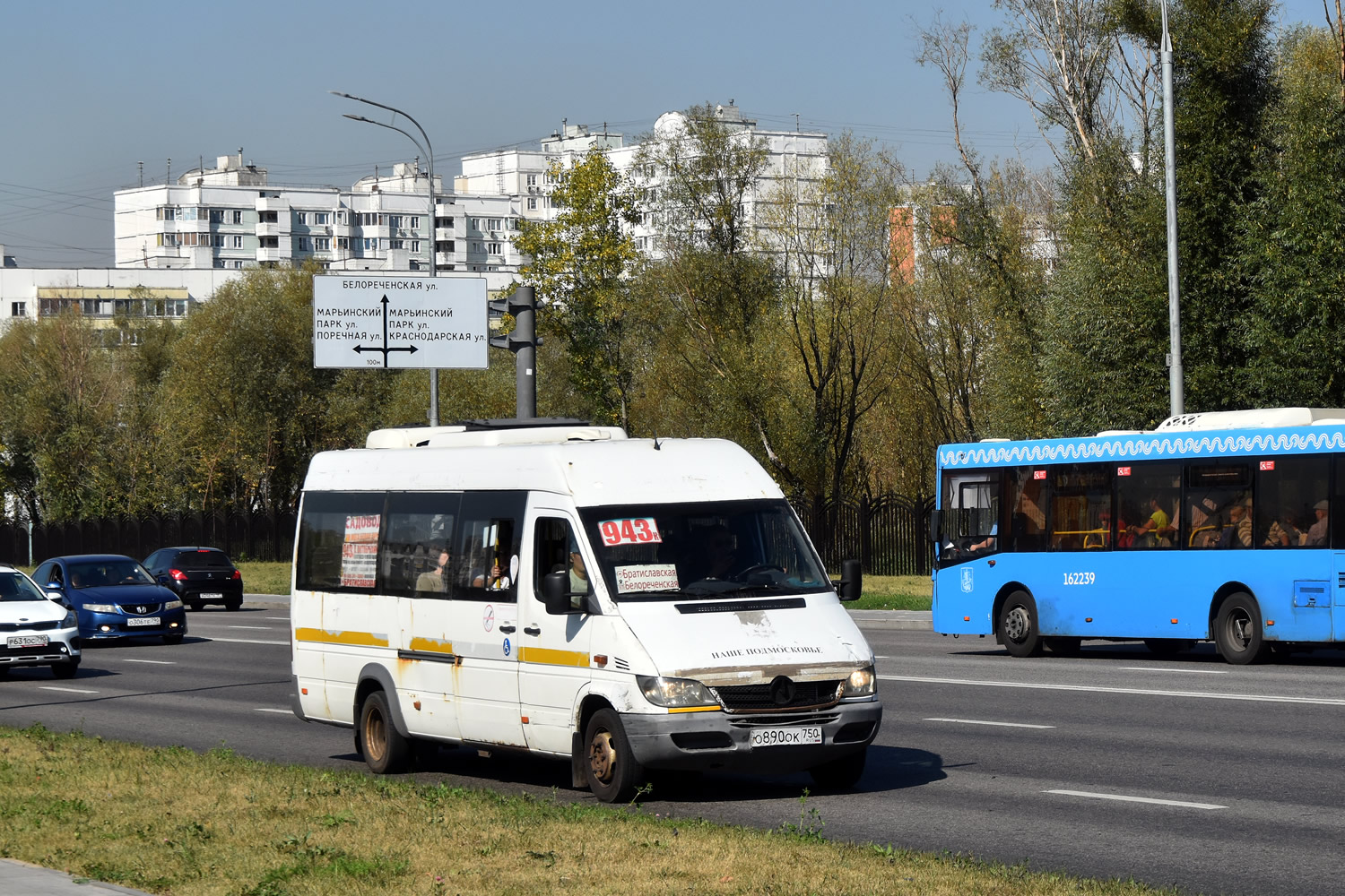Московская область, Луидор-2232DP (MB Sprinter Classic) № О 890 ОК 750