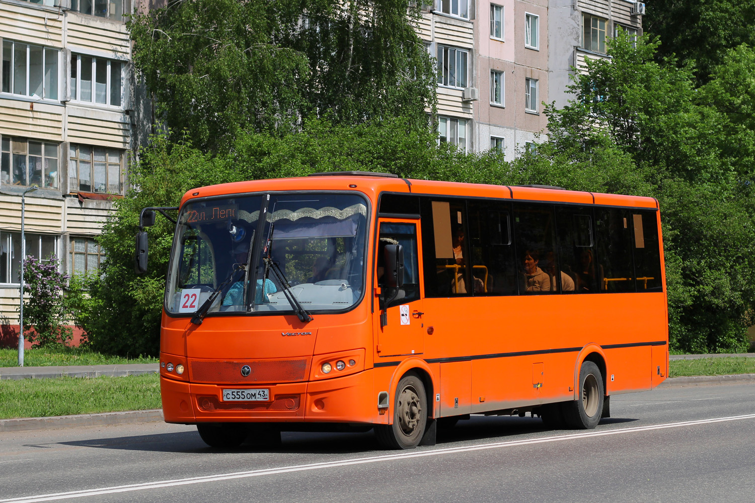 Кировская область, ПАЗ-320414-04 "Вектор" (1-2) № С 555 ОМ 43