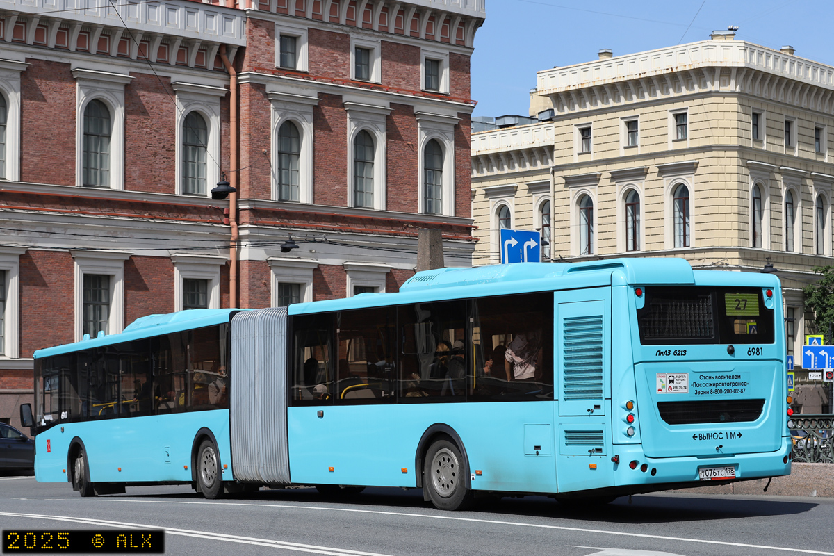Санкт-Петербург, ЛиАЗ-6213.65 № 6981
