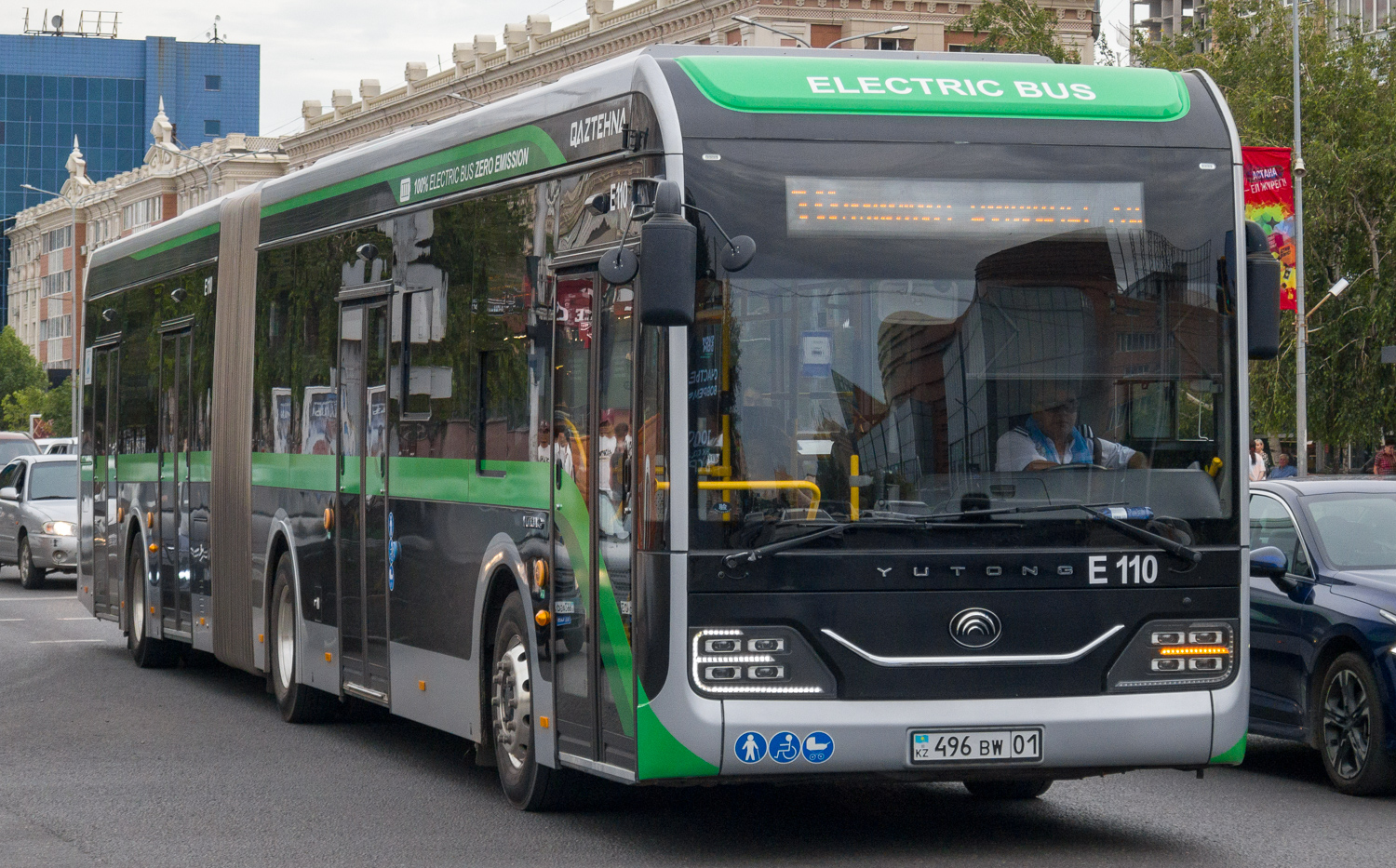 Астана, Yutong ZK6180BEVG (QazTehna) № E110
