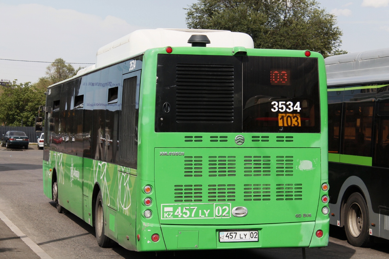Алматы, Golden Dragon XML6125CN (Hyundai Trans Auto) № 3534