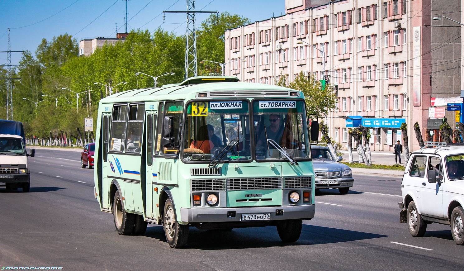 Томская область, ПАЗ-32053 № В 478 ЕО 70