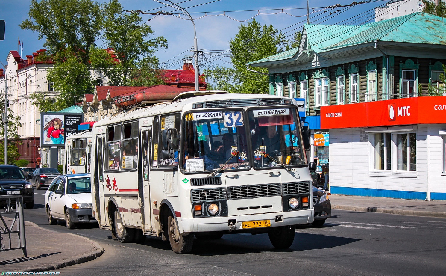Томская область, ПАЗ-32051-110 № ВС 772 70