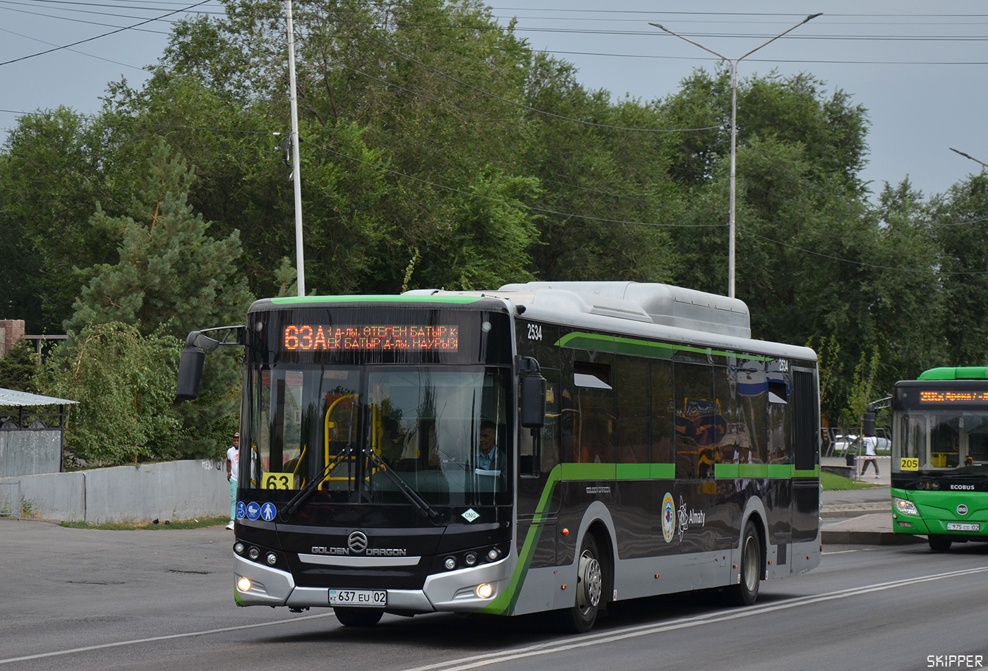 Алматы, Golden Dragon XML6125CN (Hyundai Trans Auto) № 2534