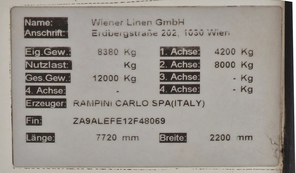 Австрия, Rampini Alé EL № 8311