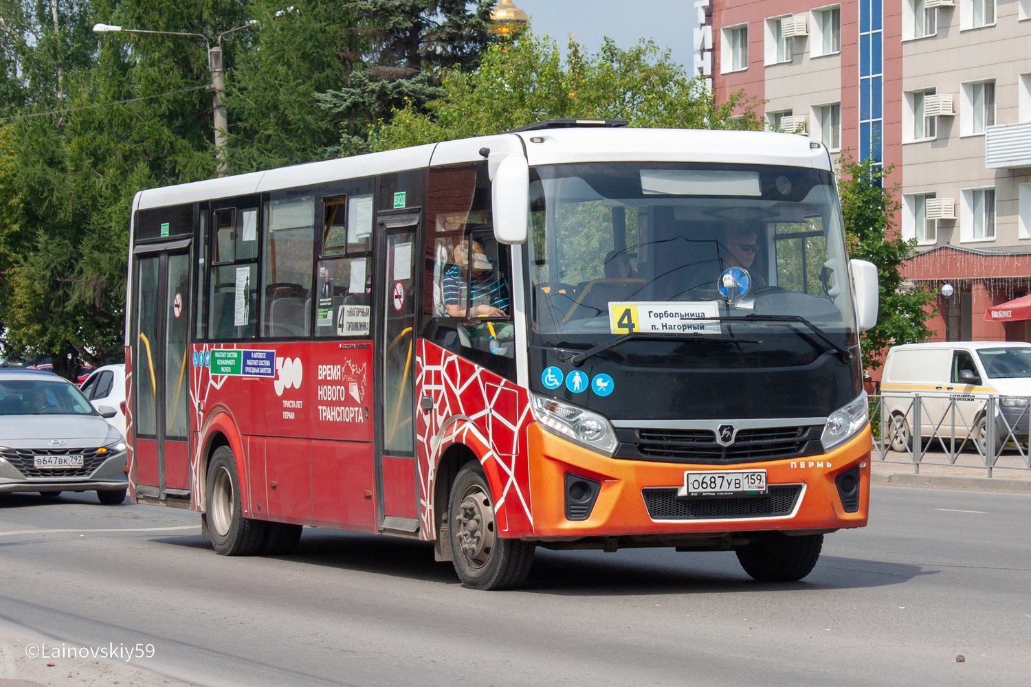 Пермский край, ПАЗ-320415-04 "Vector Next" № О 687 УВ 159