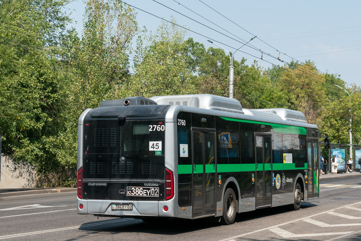 Алматы, Yutong ZK6126HG (QazTehna) № 2760