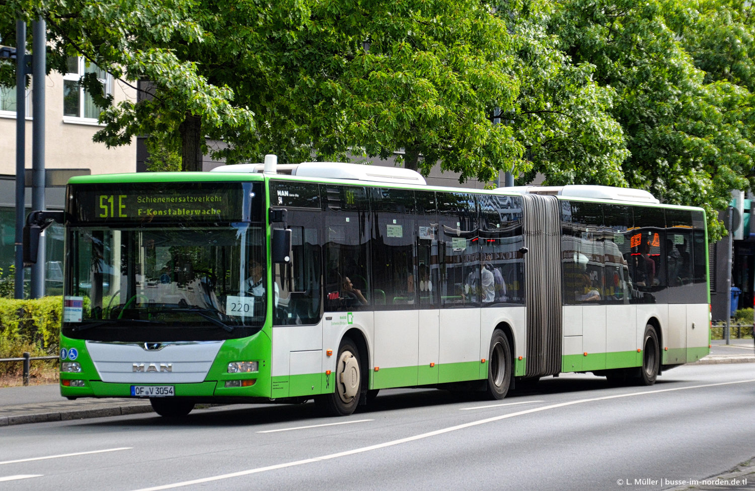 Гессен, MAN A23 Lion's City G NG323 № 54; Гессен — SEV · Offenbacher City-Tunnel · 28.04.2025 — 19.10.2025