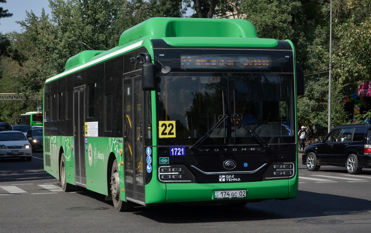 Алматы, Yutong ZK6126HG (QazTehna) № 1721