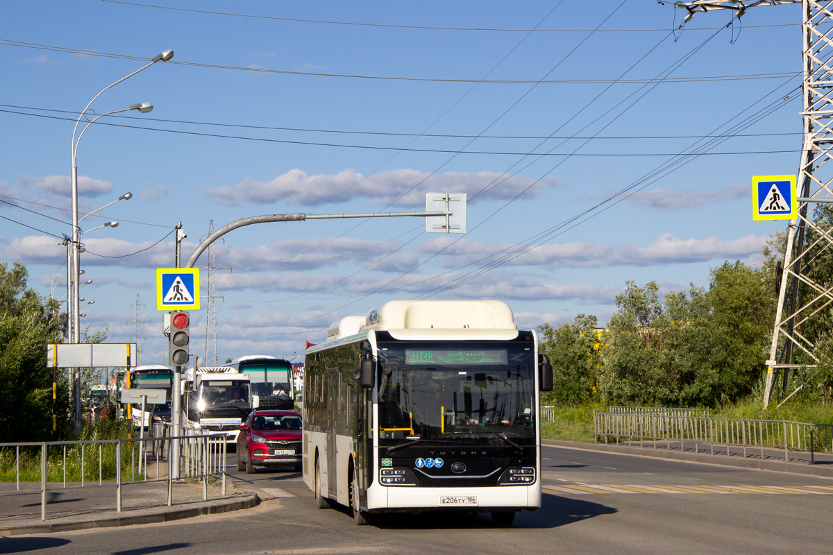 Ханты-Мансийский АО, Yutong ZK6116HG № Е 206 ТУ 186