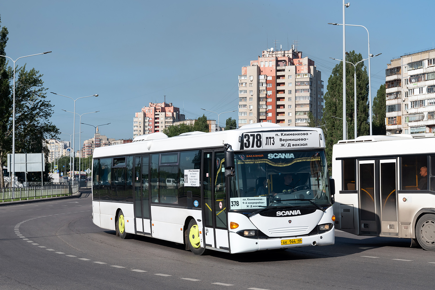 Липецкая область, Scania OmniLink I (Скания-Питер) № АК 144 48