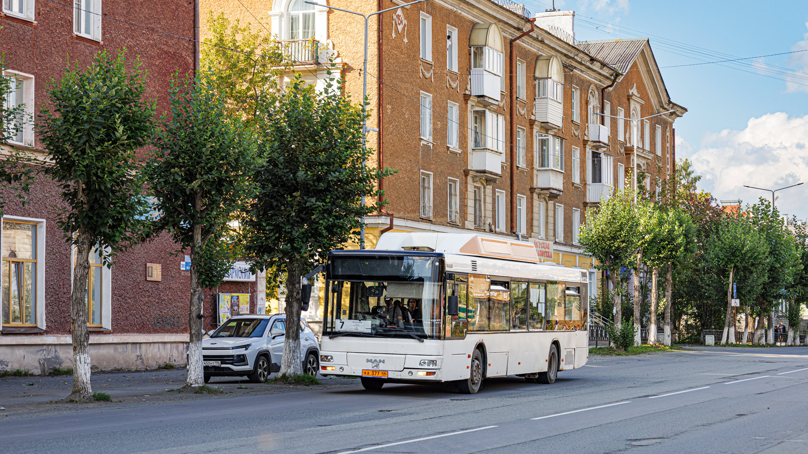 Свердловская область, MAN A20 NÜ313 CNG № КА 377 66
