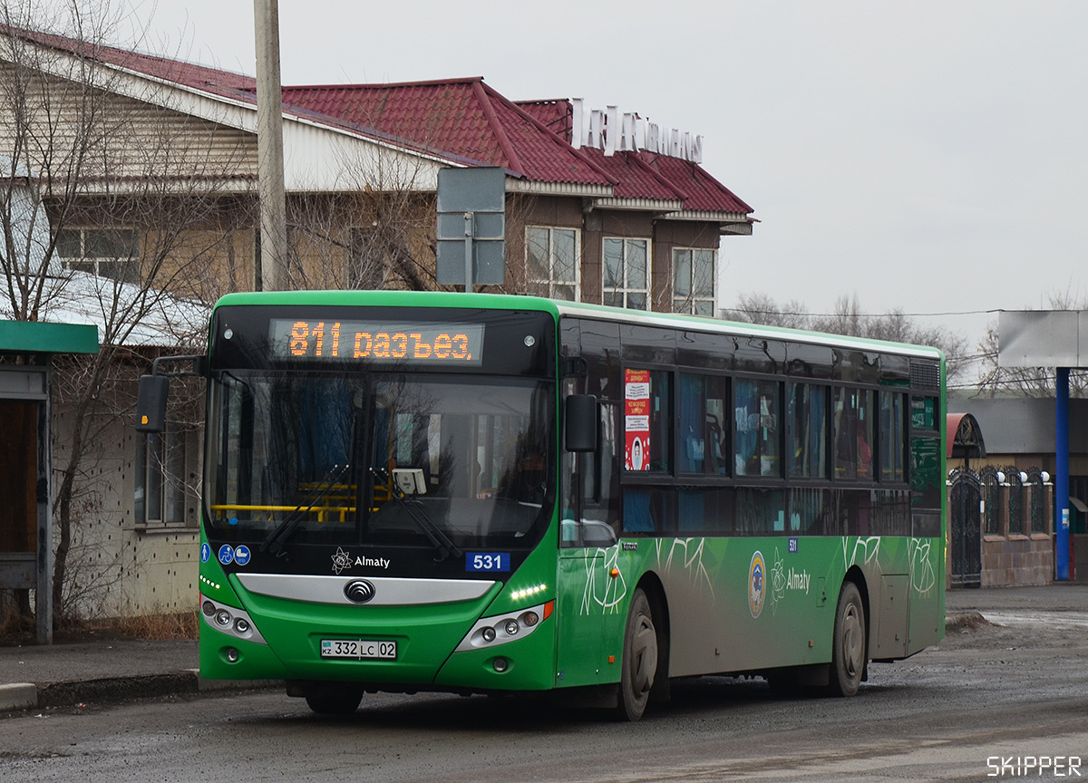 Алматы, Yutong ZK6118HGA № 531