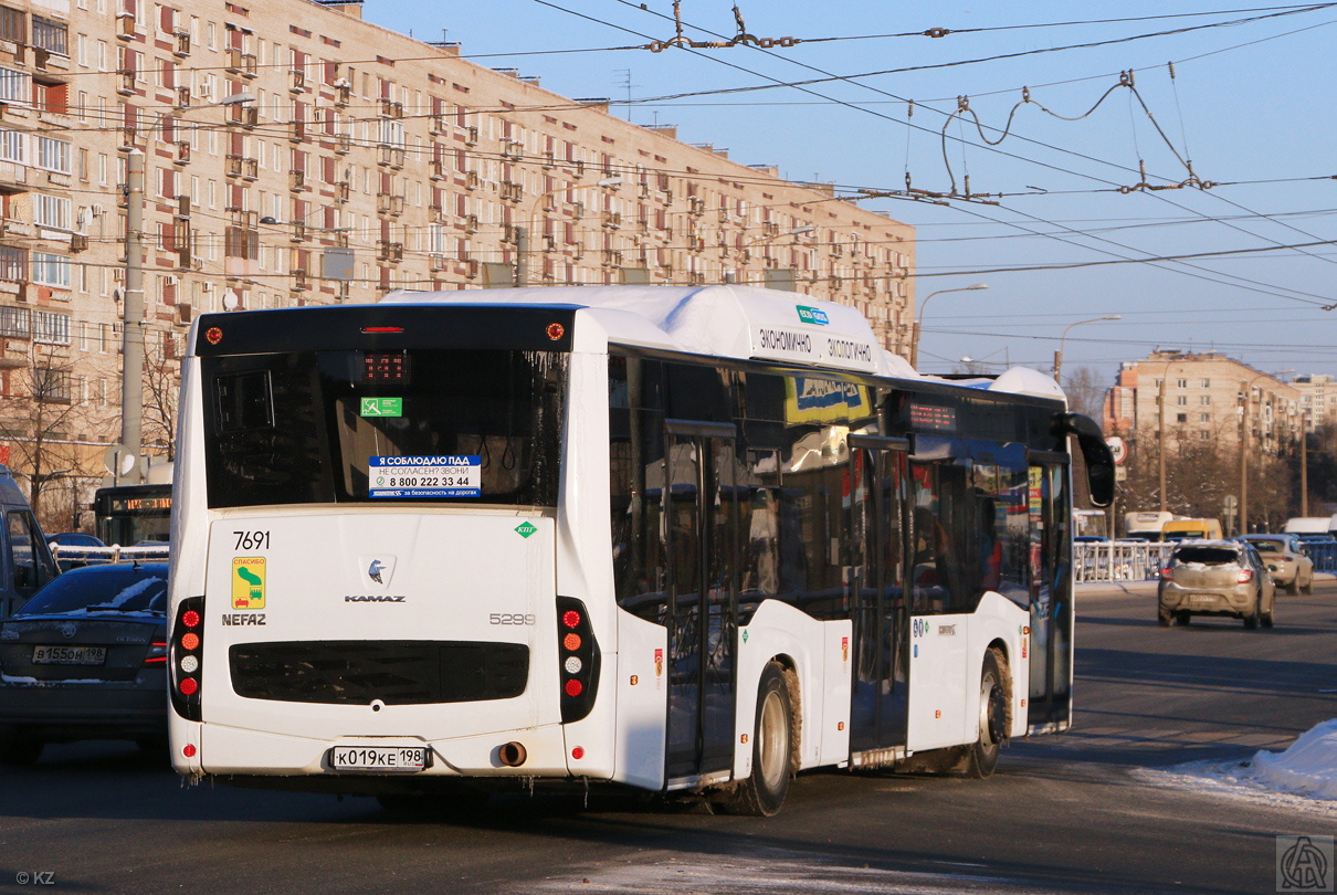 Санкт-Петербург, НефАЗ-5299-40-57 (CNG) № 7691 — Фото — Автобусный транспорт