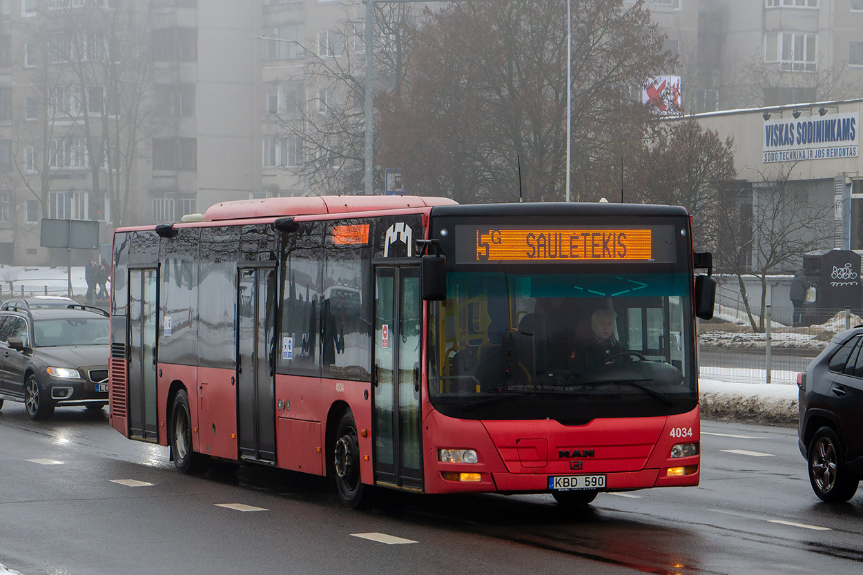 Литва, MAN A21 Lion's City NL273 № 4034