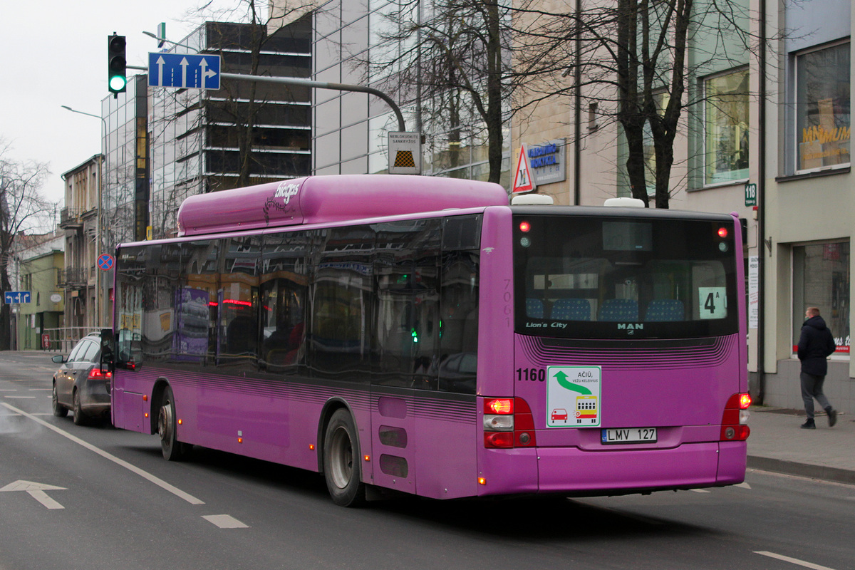 Литва, MAN A21 Lion's City NL243 CNG № 1160
