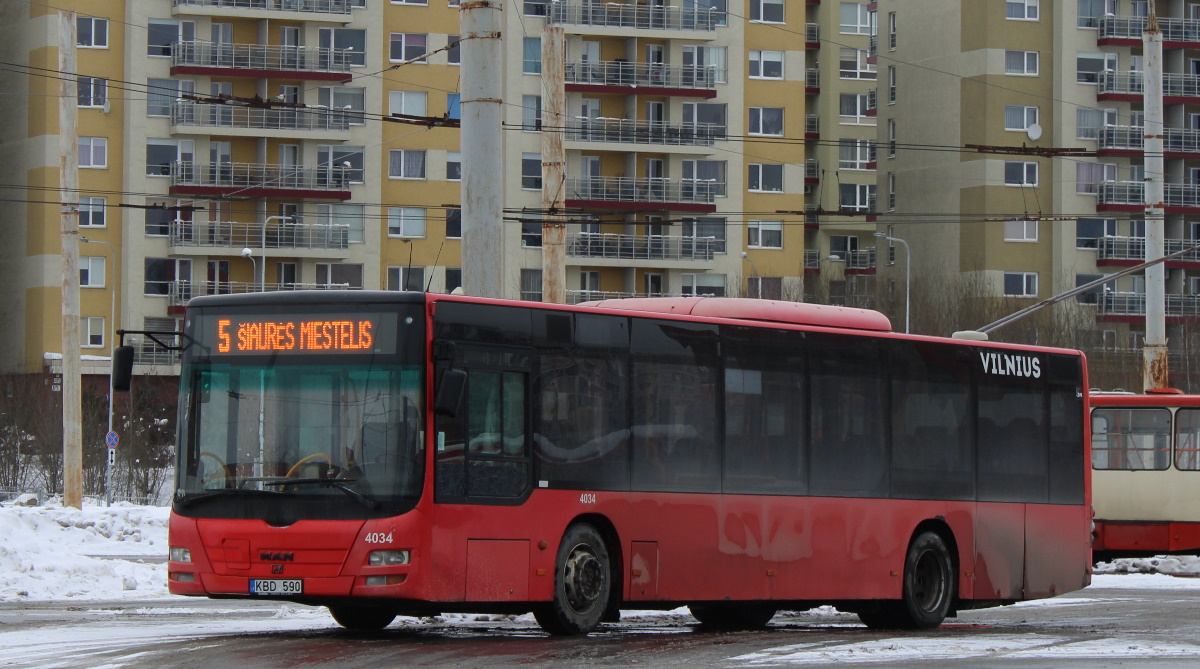 Литва, MAN A21 Lion's City NL273 № 4034