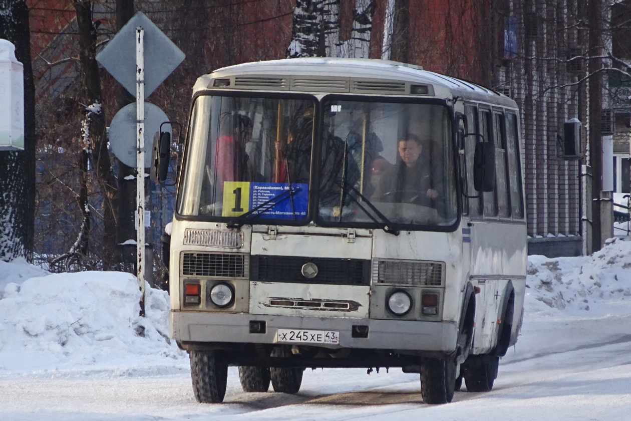 Кировская область, ПАЗ-32054-110-07 № Х 245 ХЕ 43