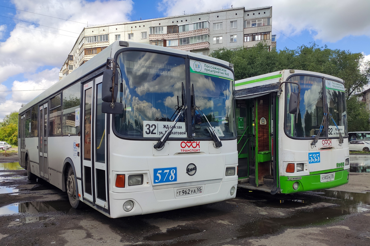 Omsk region, LiAZ-5256.53 № 578; Omsk region — Bus stops