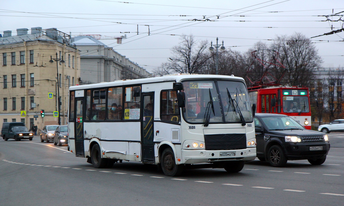 Санкт-Петербург, ПАЗ-320412-05 № 7608