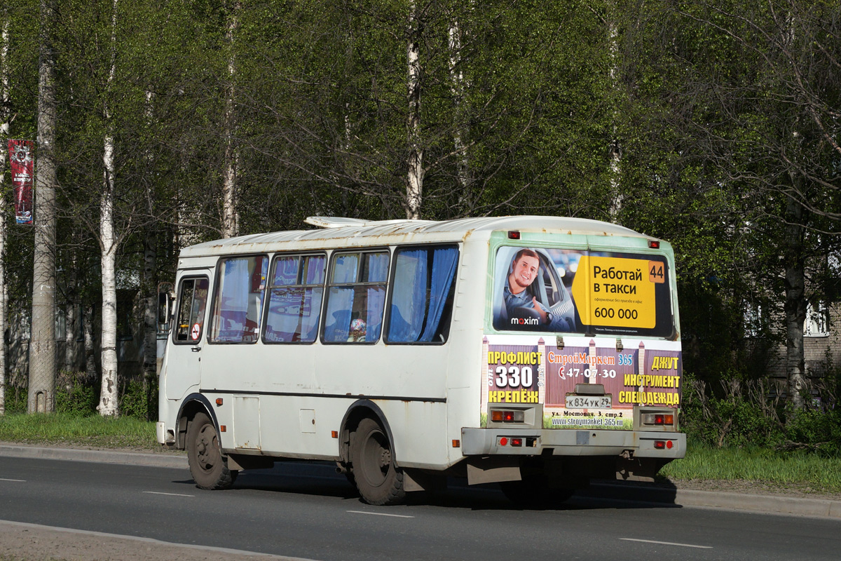 Архангельская область, ПАЗ-32054 № К 834 УК 29