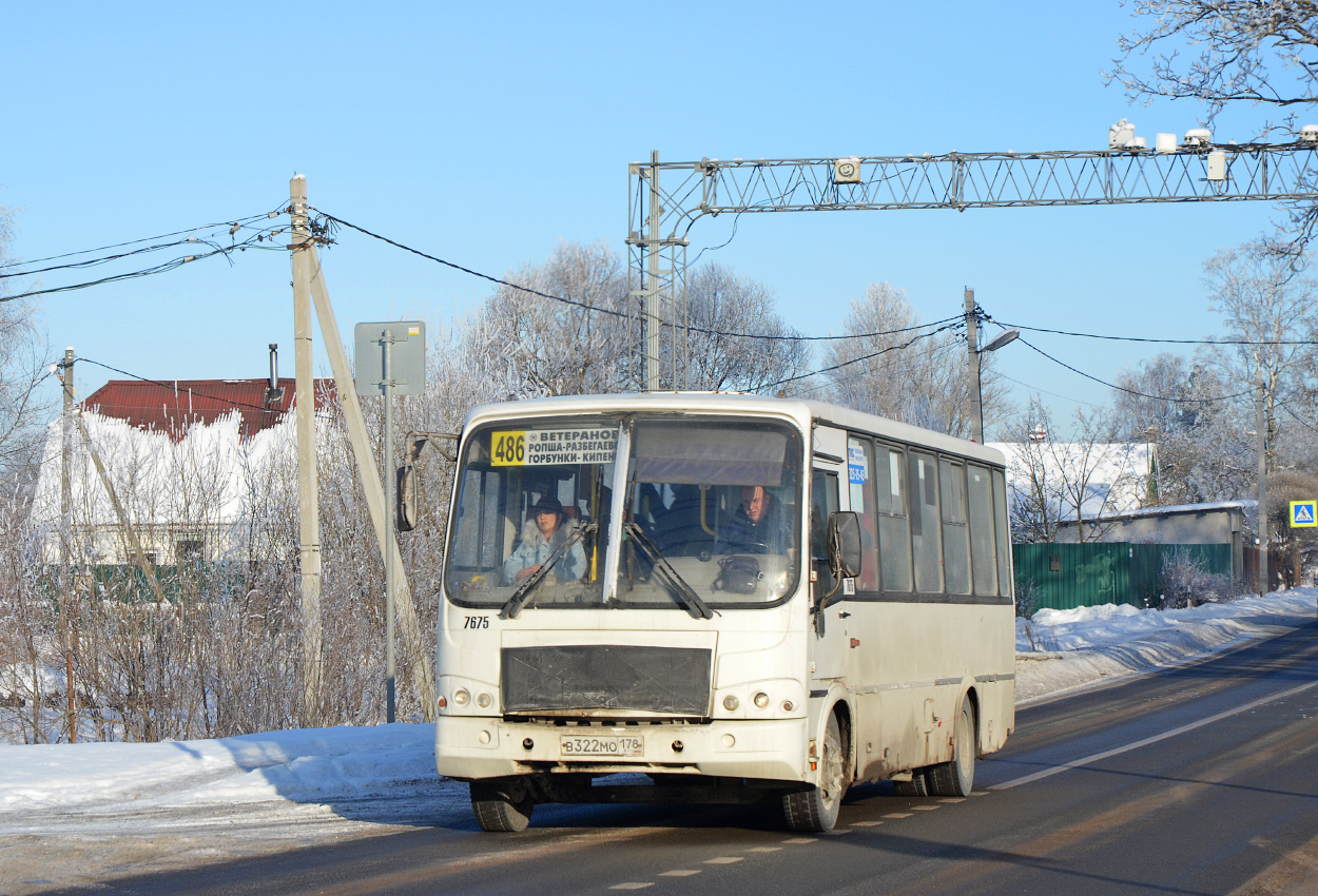 Санкт-Петербург, ПАЗ-320412-05 № 7675