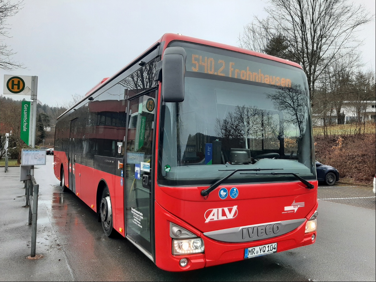 Гессен, IVECO Crossway LE 12M (все) № MR-YQ 104