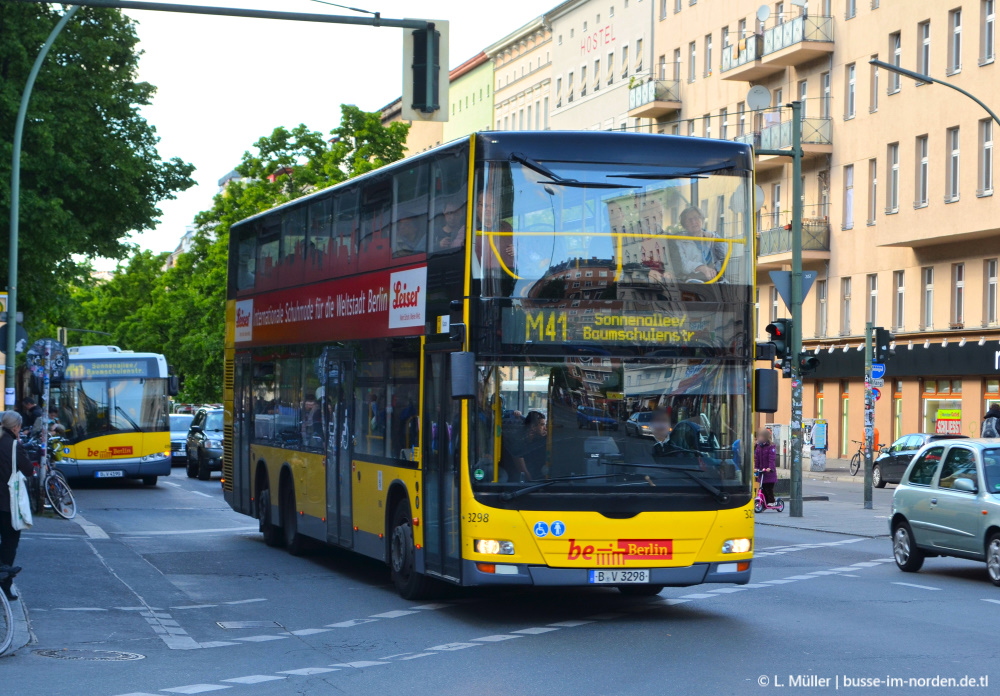 Берлин, MAN A39 Lion's City DD ND313 № 3298