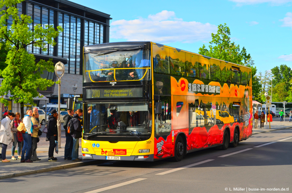 Берлин, MAN A39 Lion's City DD ND313 № 3321