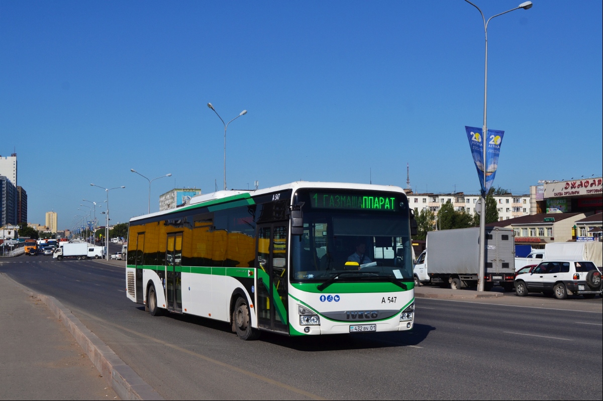 Астана, IVECO Crossway LE 13M (СарыаркаАвтоПром) № A547