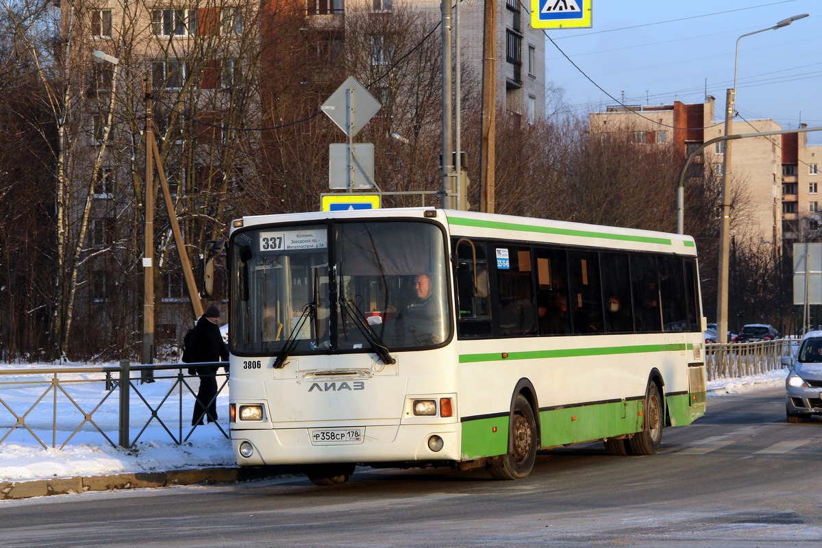 Санкт-Петербург, ЛиАЗ-5293.60 № 3806