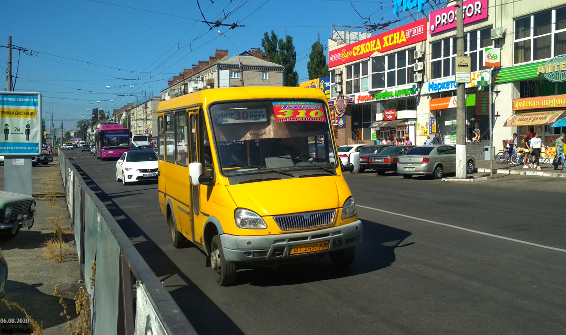 Полтавская область, БАЗ-22154 "Дельфин" № BI 2497 AA