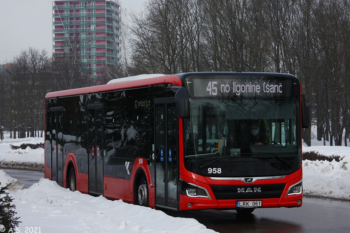 Литва, MAN 12C Lion's City 12 NL330 EfficientHybrid № 958