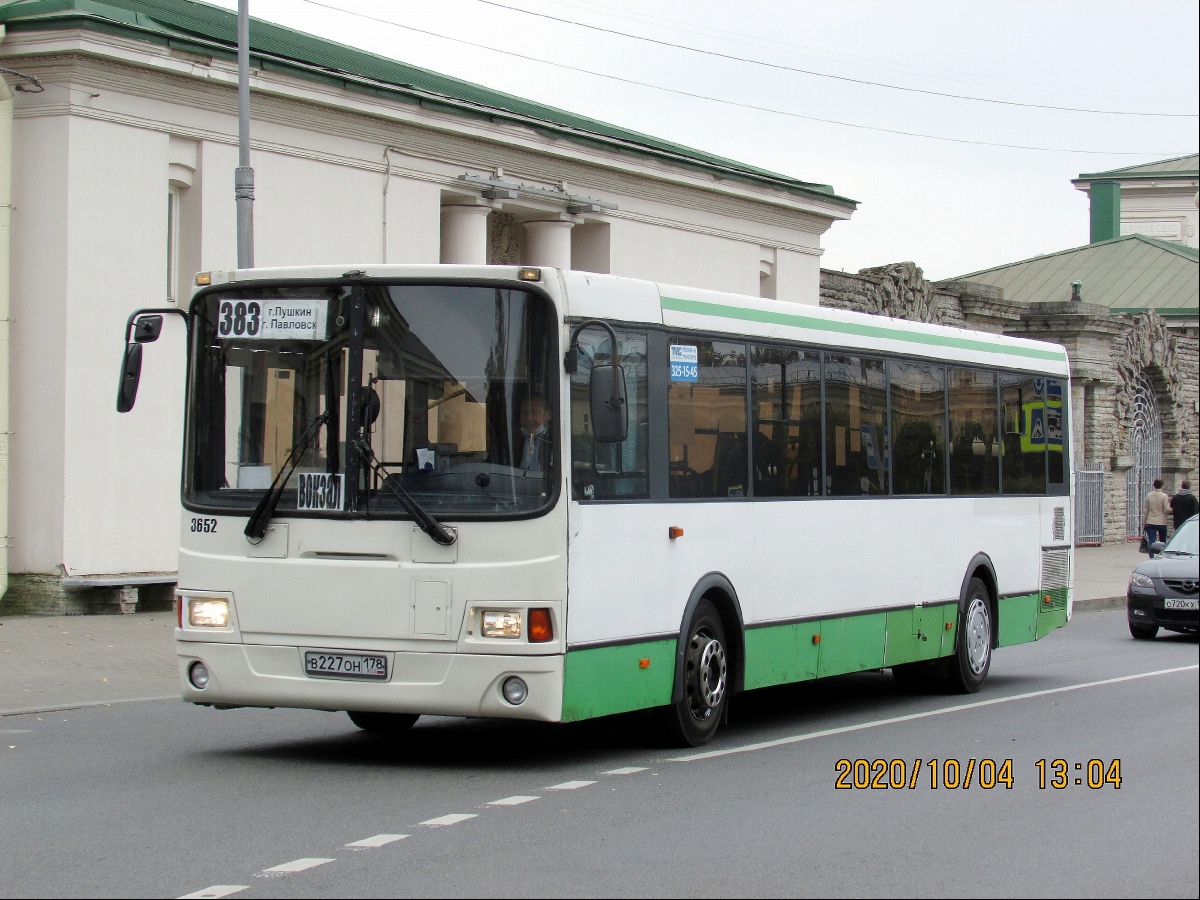 Санкт-Петербург, ЛиАЗ-5293.60 № 3652