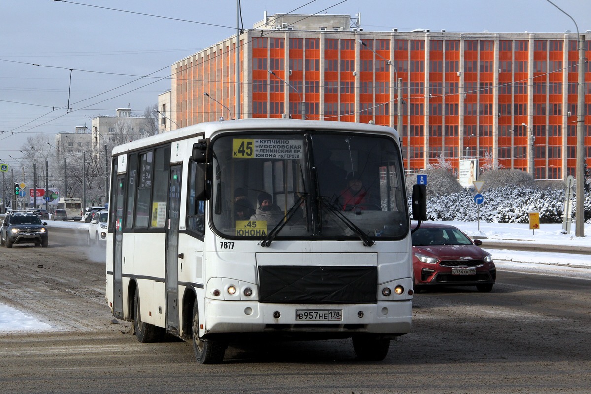 Санкт-Петербург, ПАЗ-320402-05 № 7877