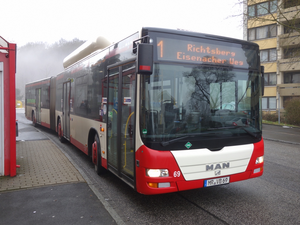 Гессен, MAN A23 Lion's City G NG313 CNG № 69